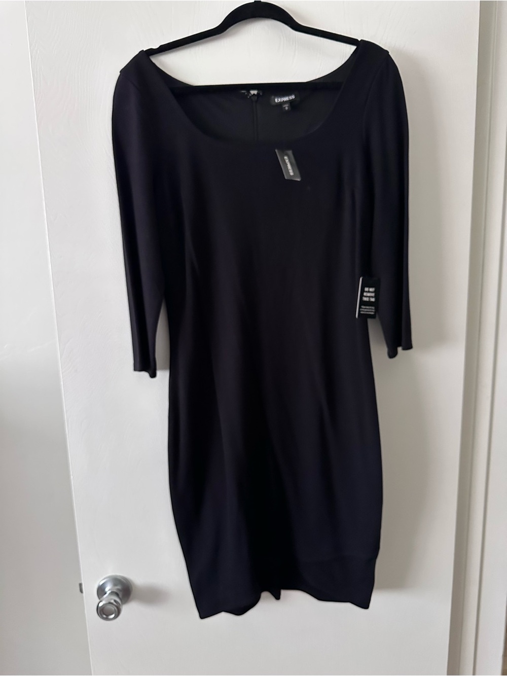 NWT Express Black Scoop-Neck Sheath Dress Size Medium
